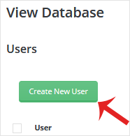 DirectAdmin Create New Database User