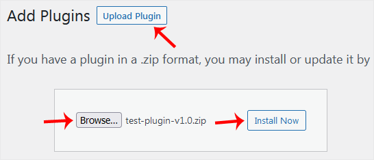 Wordpress upload plugin